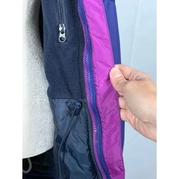 Vintage Columbia Outdoor Jacket Womens L Purple Gorpcore 90s 2-in-1 Hooded Parka - Picture 16 of 16